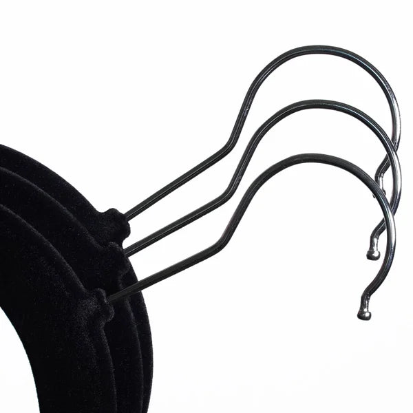 100 Non-Slip Flocked Hangers