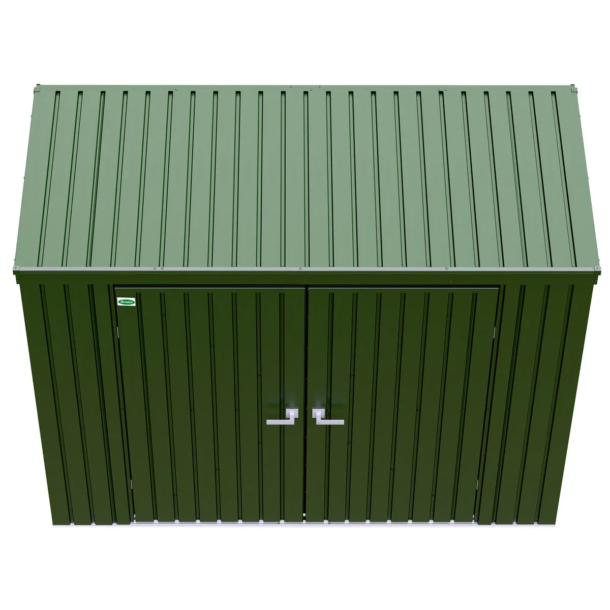Scotts Garden Storage Shed 8 ft. × 5 ft. Vintage Green