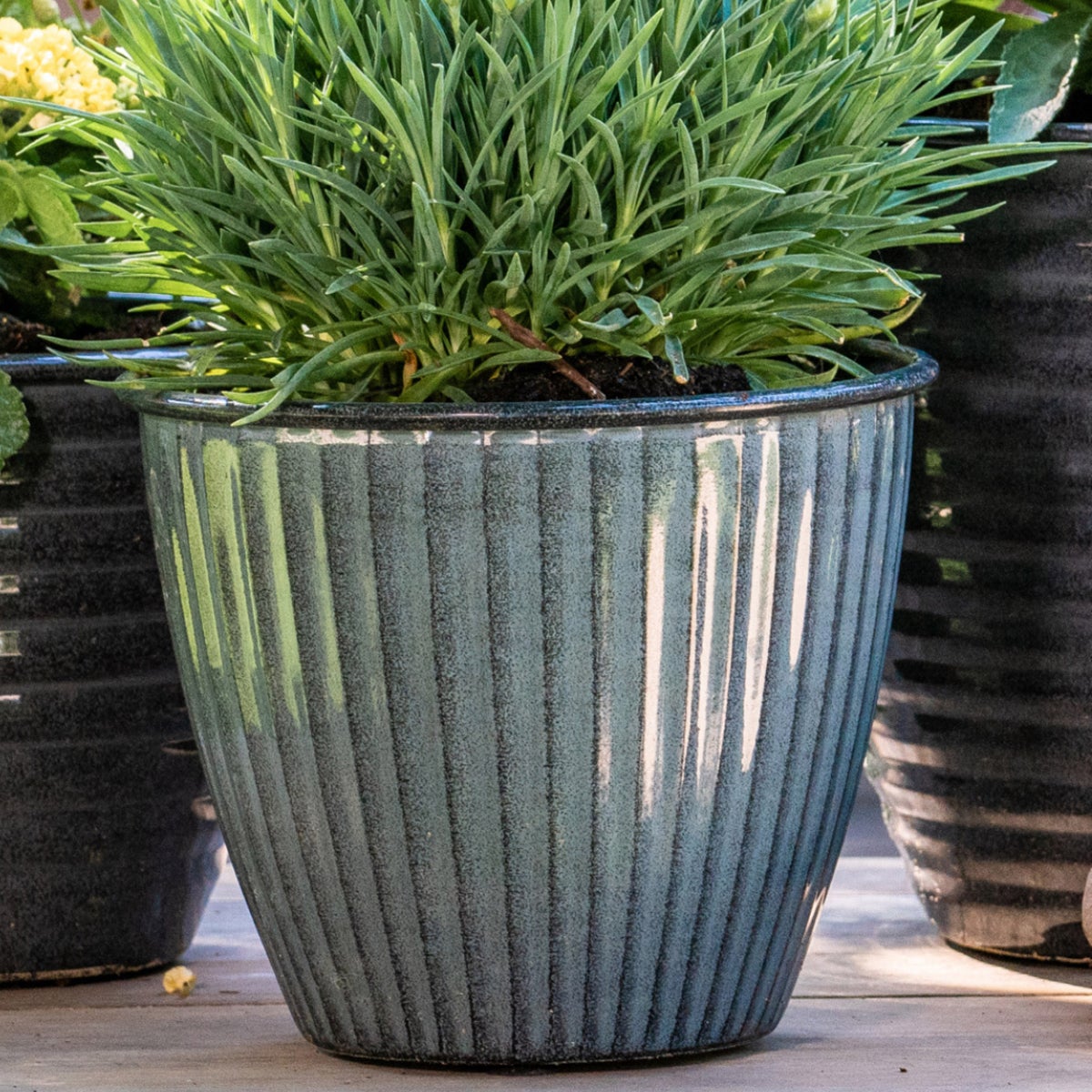 14" Sheridan Planter, Stormy Grey