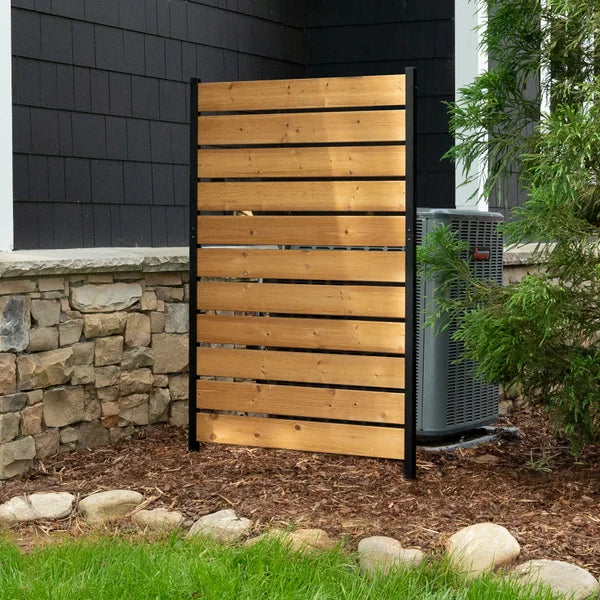 Enclo Concord Wood Outdoor Privacy Fence/Screen, 1-Panel 5 ft. H × 3.2 ft. W