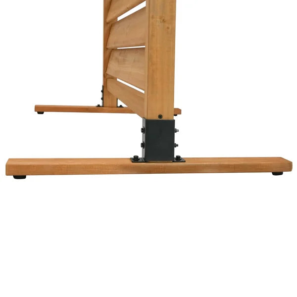 Sierra Wood Freestanding Privacy Screen, 1-Panel 6 ft.