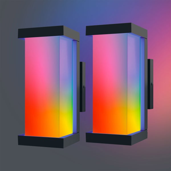 Atomi Smart Wi-Fi Quadrata Outdoor Wall Sconces (2-pack)