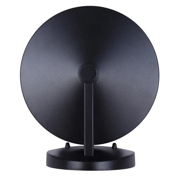 Canarm Wolcott Black Outdoor Wall Light with Seeded Glass Shade