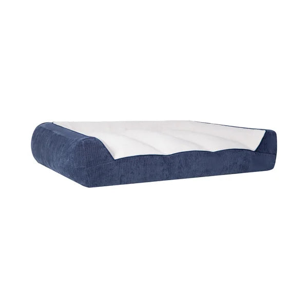 Kirkland Signature Rectangular Bolster 46" x 36" Pet Bed, Navy