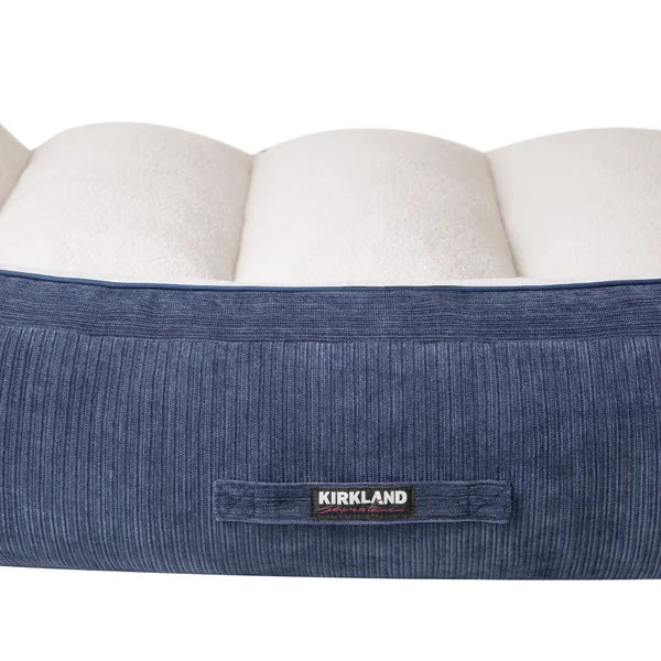 Kirkland Signature Rectangular Bolster 46" x 36" Pet Bed, Navy