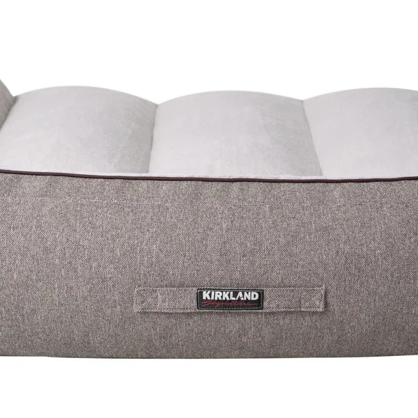Kirkland Signature Rectangular Bolster 46" x 36" Pet Bed, Honey Brown