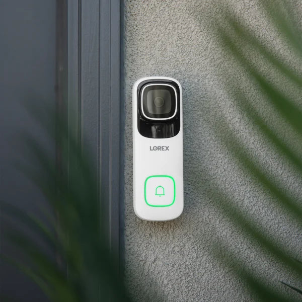 Lorex 4K Wired Video Doorbell with 2K Floodlight Wi-Fi Camera