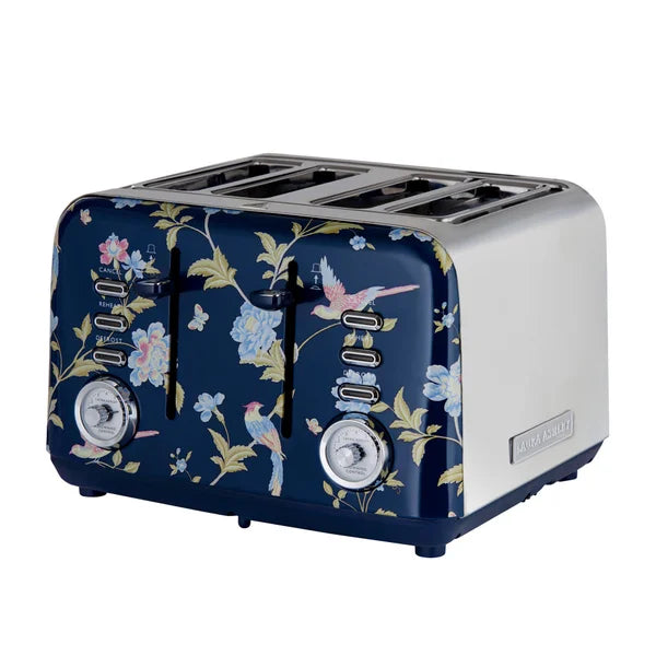 Laura Ashley 4 Slice Toaster, Elveden Navy