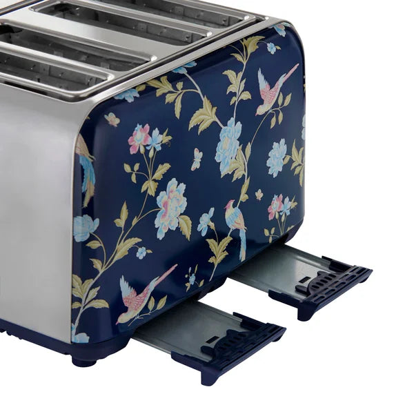 Laura Ashley 4 Slice Toaster, Elveden Navy