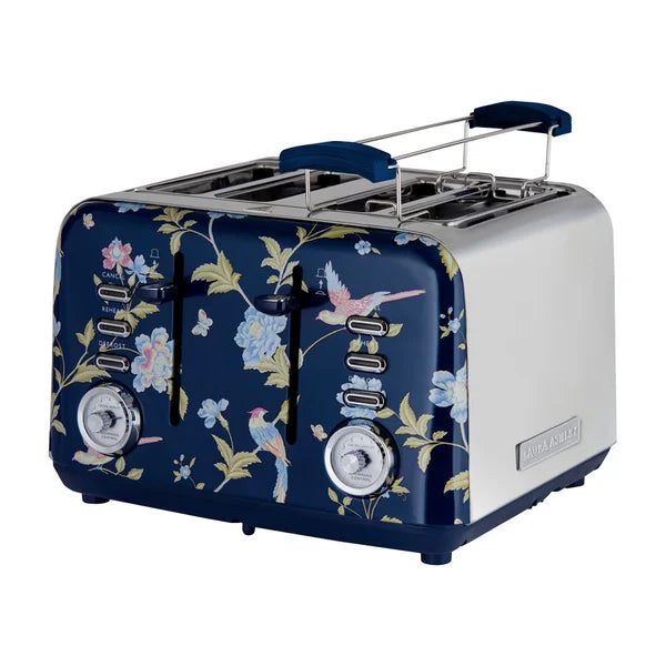 Laura Ashley 4 Slice Toaster, Elveden Navy