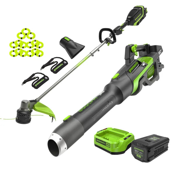 Greenworks 80V 800CFM 200 MPH Blower & 17" String Trimmer