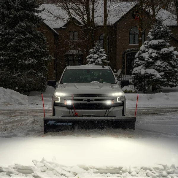 Snowbear T-Frame Snow Plow Kit with Light Kit, 84 in. × 22 in.