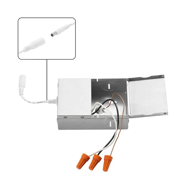 Globe Electric 4 in. Integrated Slim Recessed Panel Light Kit, 12-pack