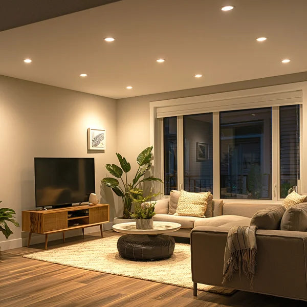 Globe Electric 4 in. Integrated Slim Recessed Panel Light Kit, 12-pack