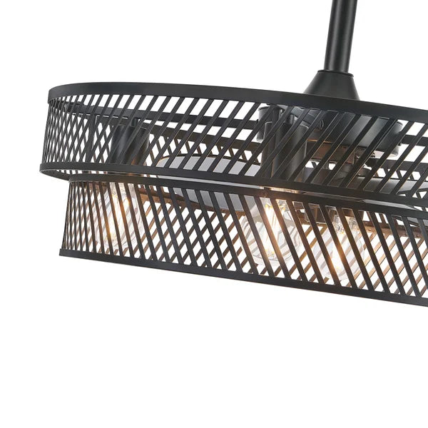 Loxley Rowe Kossi Ceiling Fan with Light