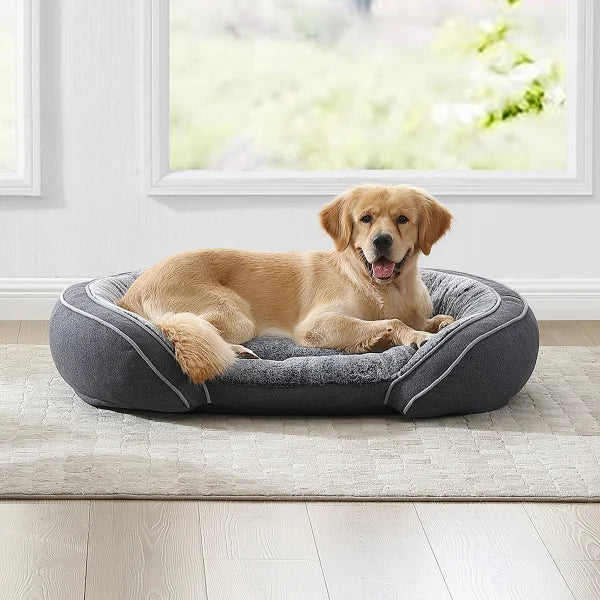 Kirkland Signature Cuddler Pet Bed 41 in.x 31 in.,  Ballard Dark Grey
