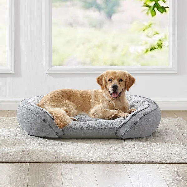 Kirkland Signature Cuddler Pet Bed 41 in.x 31 in.,  Deja Silver