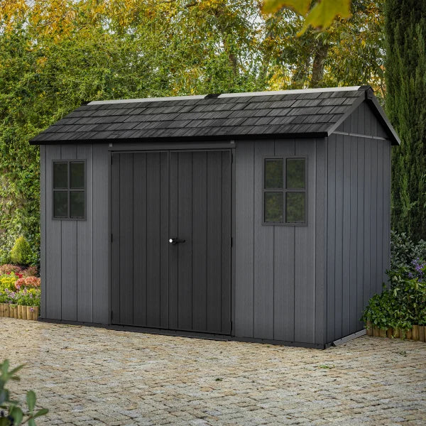 Keter Newton Plus 11 ft. x 7 ft. Configurable Entry Shed