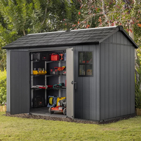 Keter Newton Plus 11 ft. x 7 ft. Configurable Entry Shed