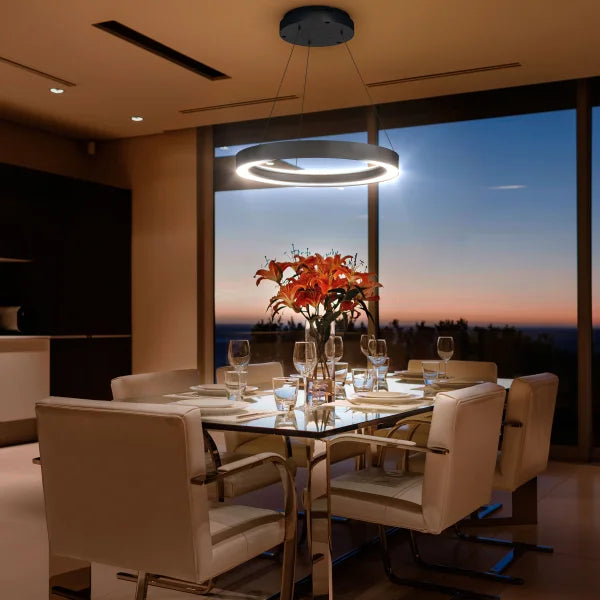 Atomi Smart 19 in. Wi-Fi Aureus Chandelier