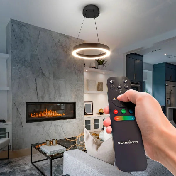 Atomi Smart 19 in. Wi-Fi Aureus Chandelier