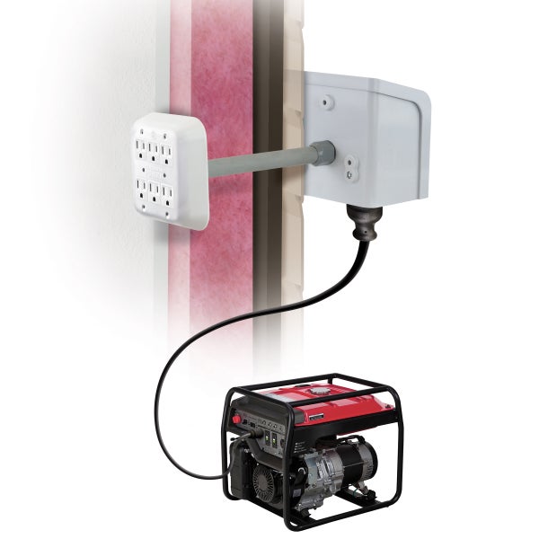 Portable Generator Through-the-wall Kit with 20 ft. Generator Power Cord