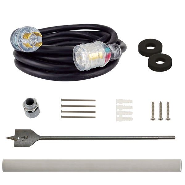 Portable Generator Through-the-wall Kit with 20 ft. Generator Power Cord