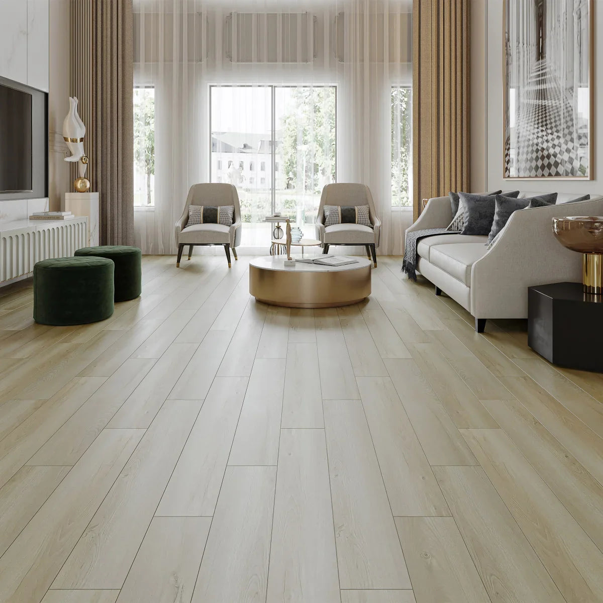 Kairos 19 cm (7.5 in.) Water Resistant Laminate Flooring