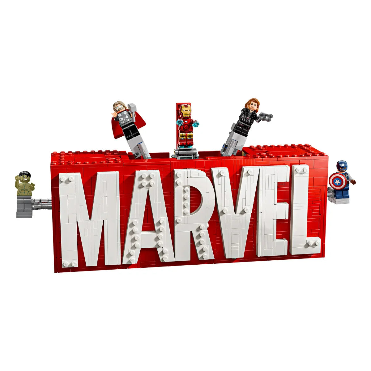 LEGO Marvel: MARVEL Logo & Minifigures Building Toy