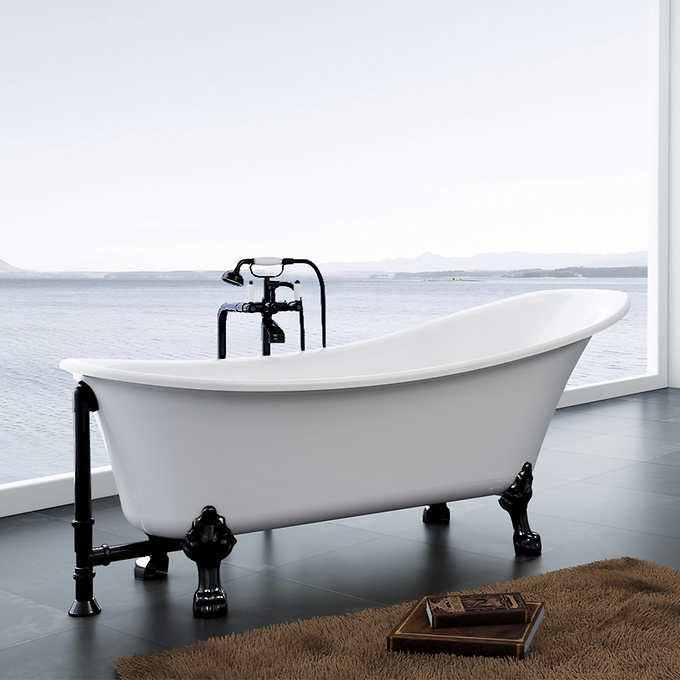 Appollo Hibana Clawfoot Bathtub and Faucet Set
