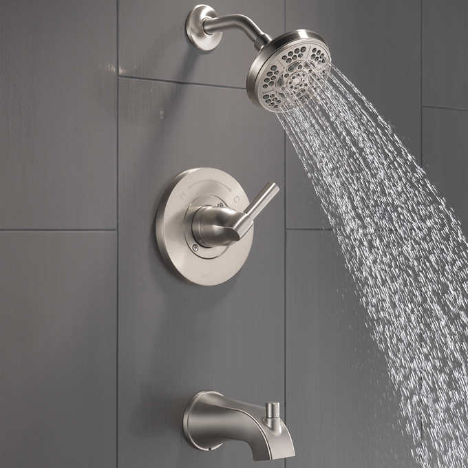 Delta Becker Monitor 14 Series Single Handle Tub and Shower Faucet