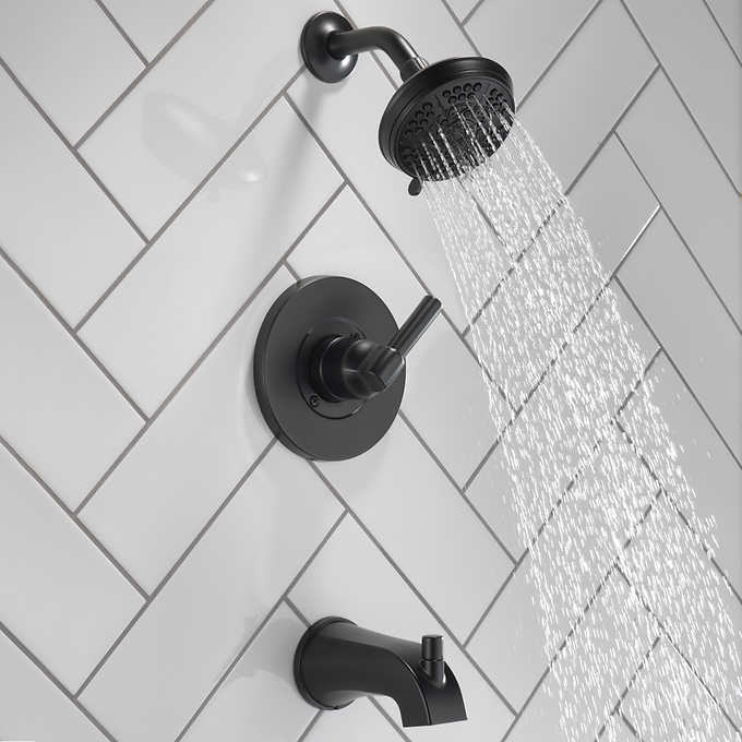 Delta Becker Monitor 14 Series Single Handle Tub and Shower Faucet