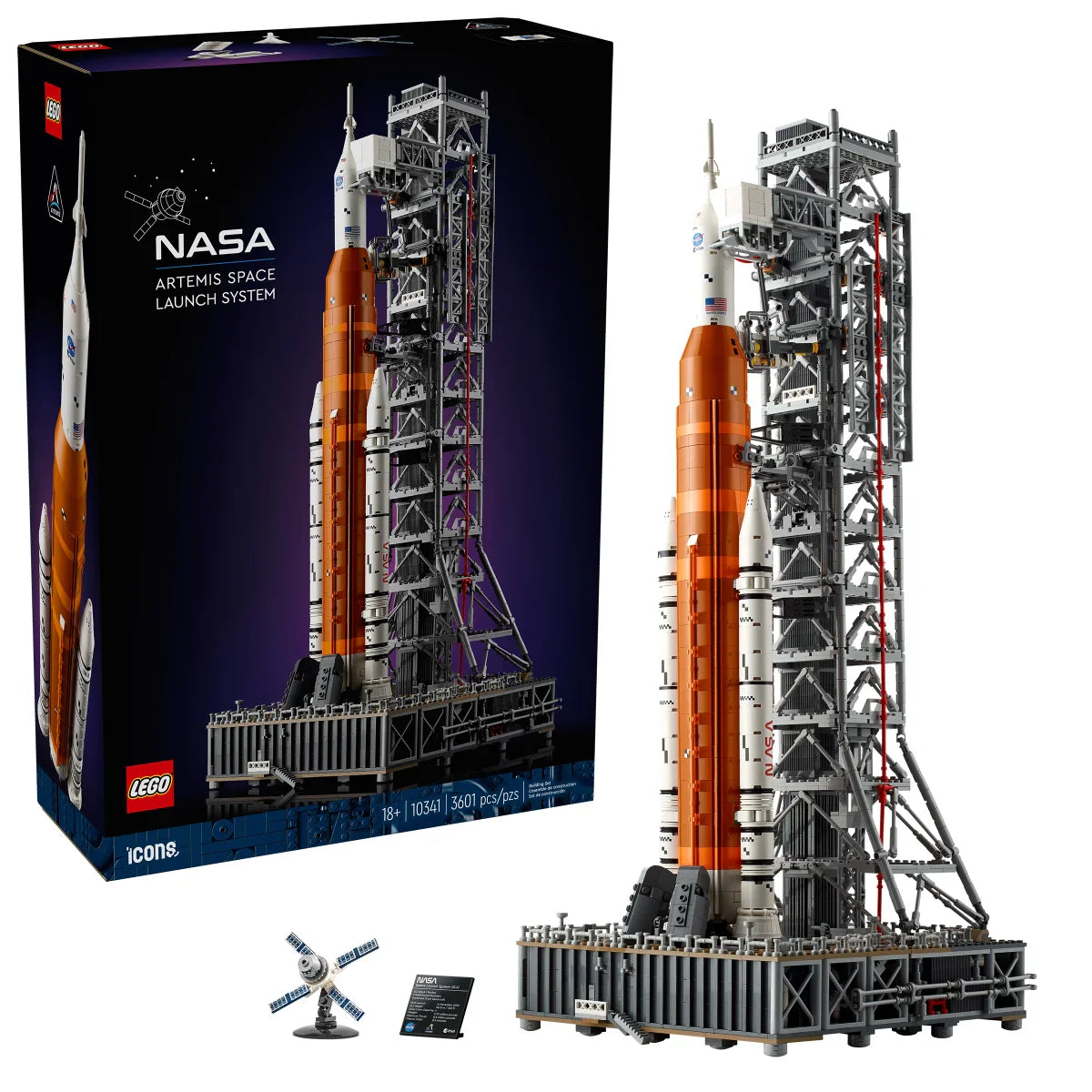 LEGO Icons NASA Artemis Space Launch System with Bonus LEGO Creator 3 in 1 Space Astronaut Toy Set, Science Toy