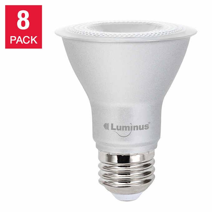 Luminus LED Elite 6.5W PAR20 500 lumens Dimmable, 8-pack