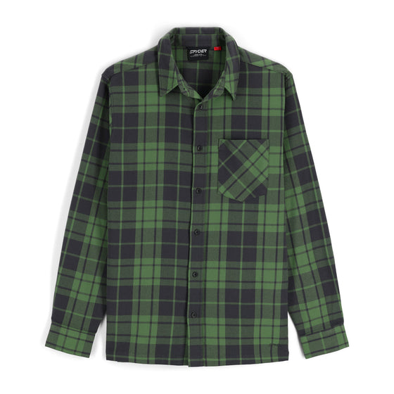 Mens Elevation Tech Flannel - Pine Plaid