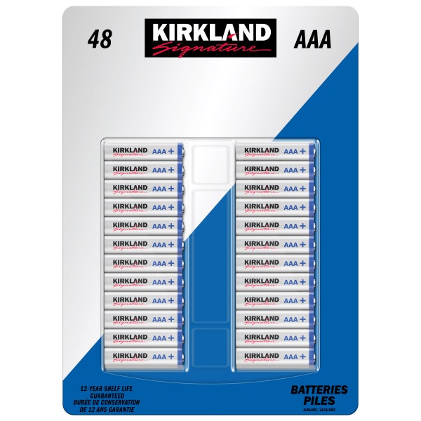 Kirkland Signature Alkaline AAA Batteries, 48-count – RJP Wholesale