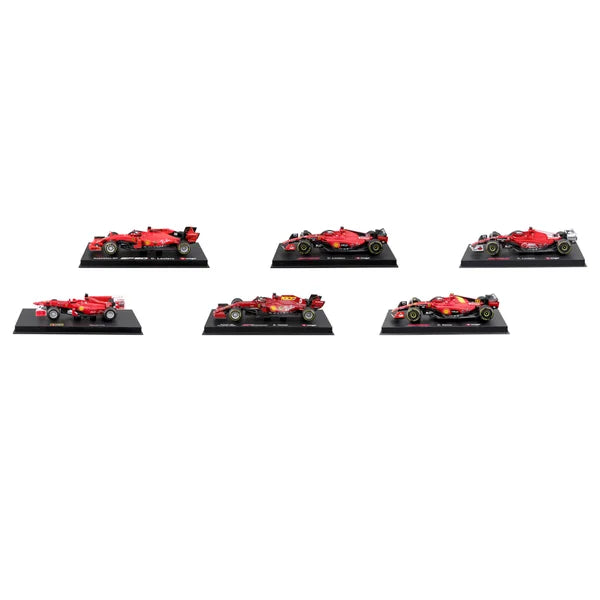 1:43 Ferrari Formula Racing Die Cast 6-pack