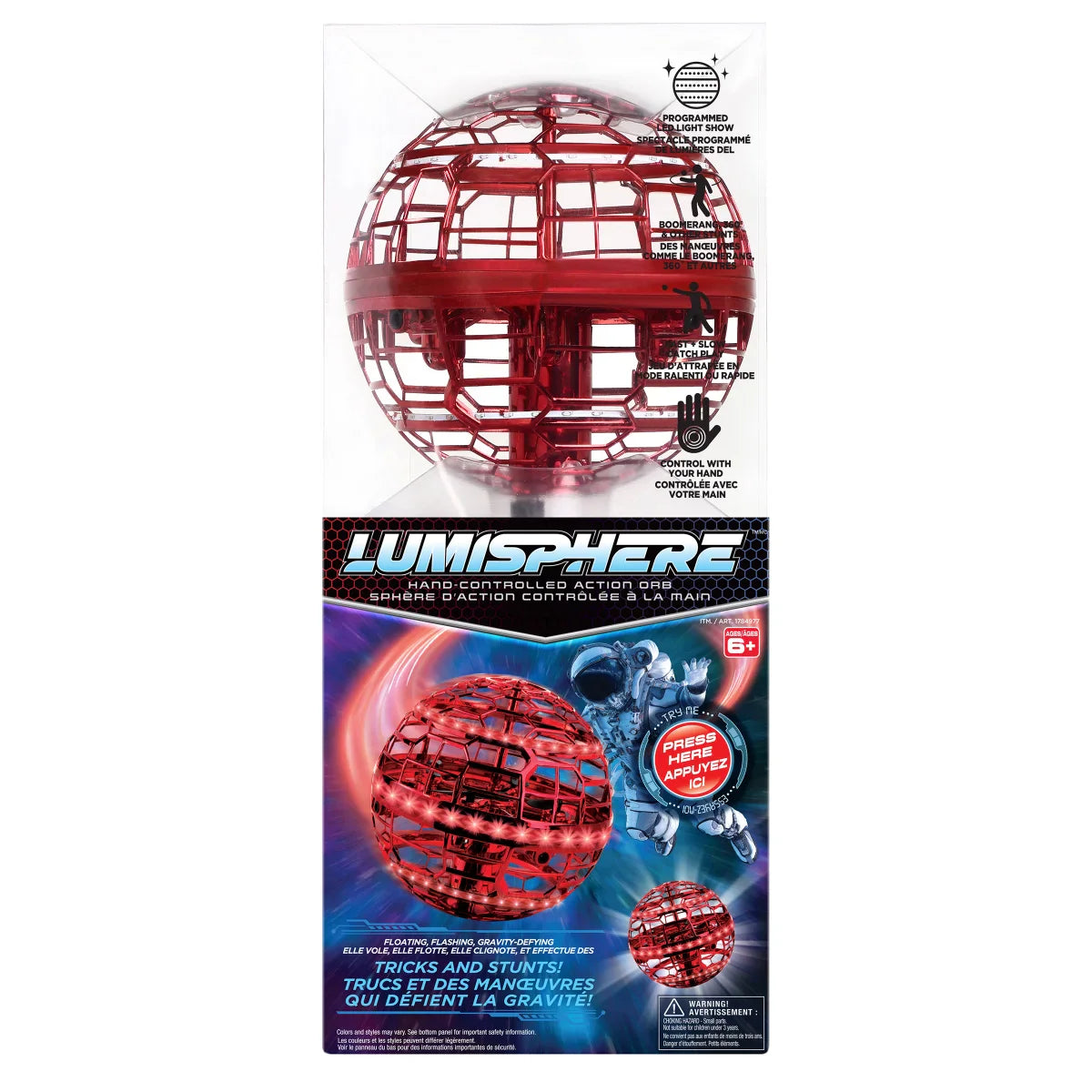 Lumisphere Hand-Controlled Action Orb (Red)