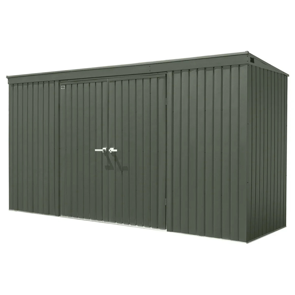 Scotts Garden Storage Shed, 12 ft. × 4 ft. Vintage Green