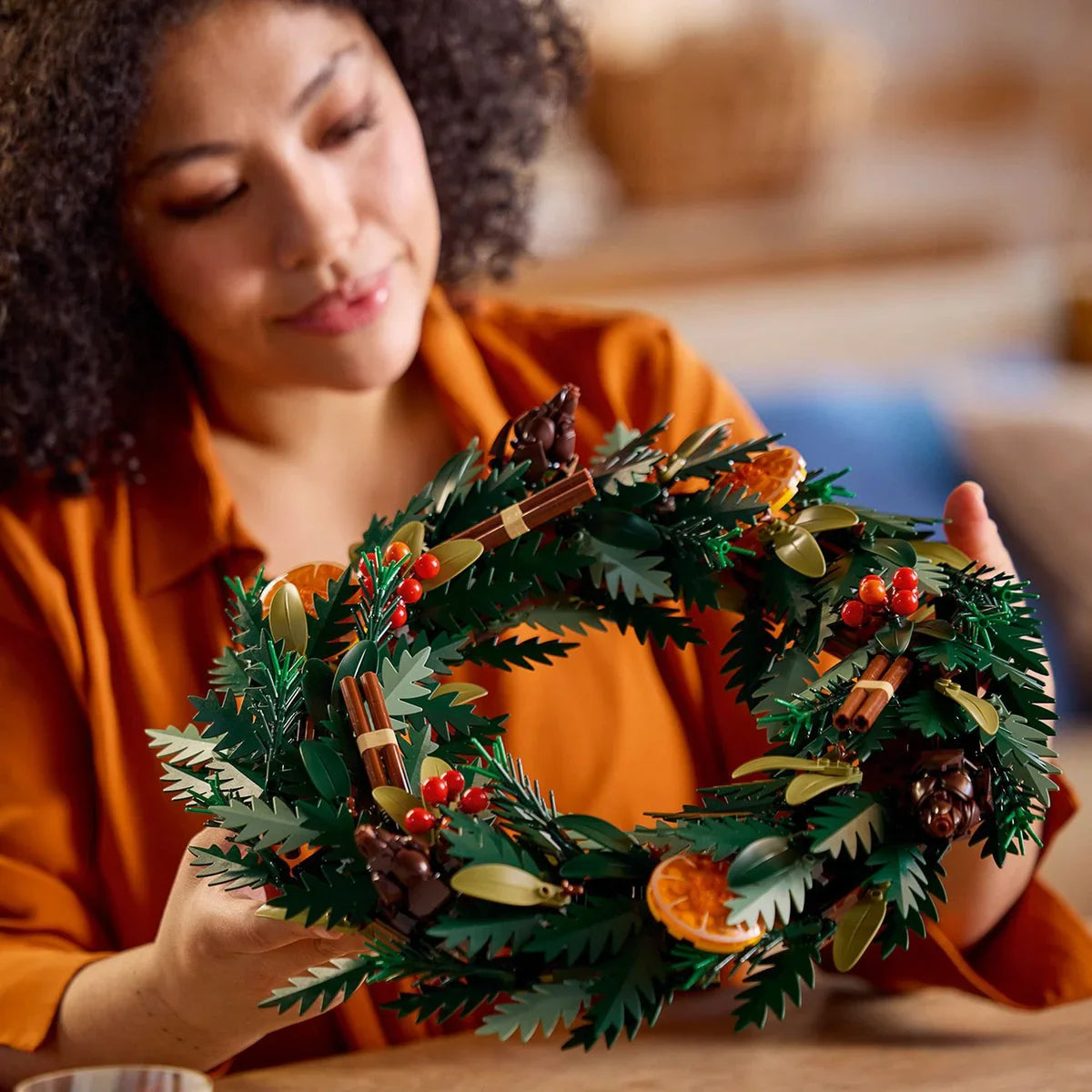 LEGO Icons Wreath Making Kit and Holiday Garland