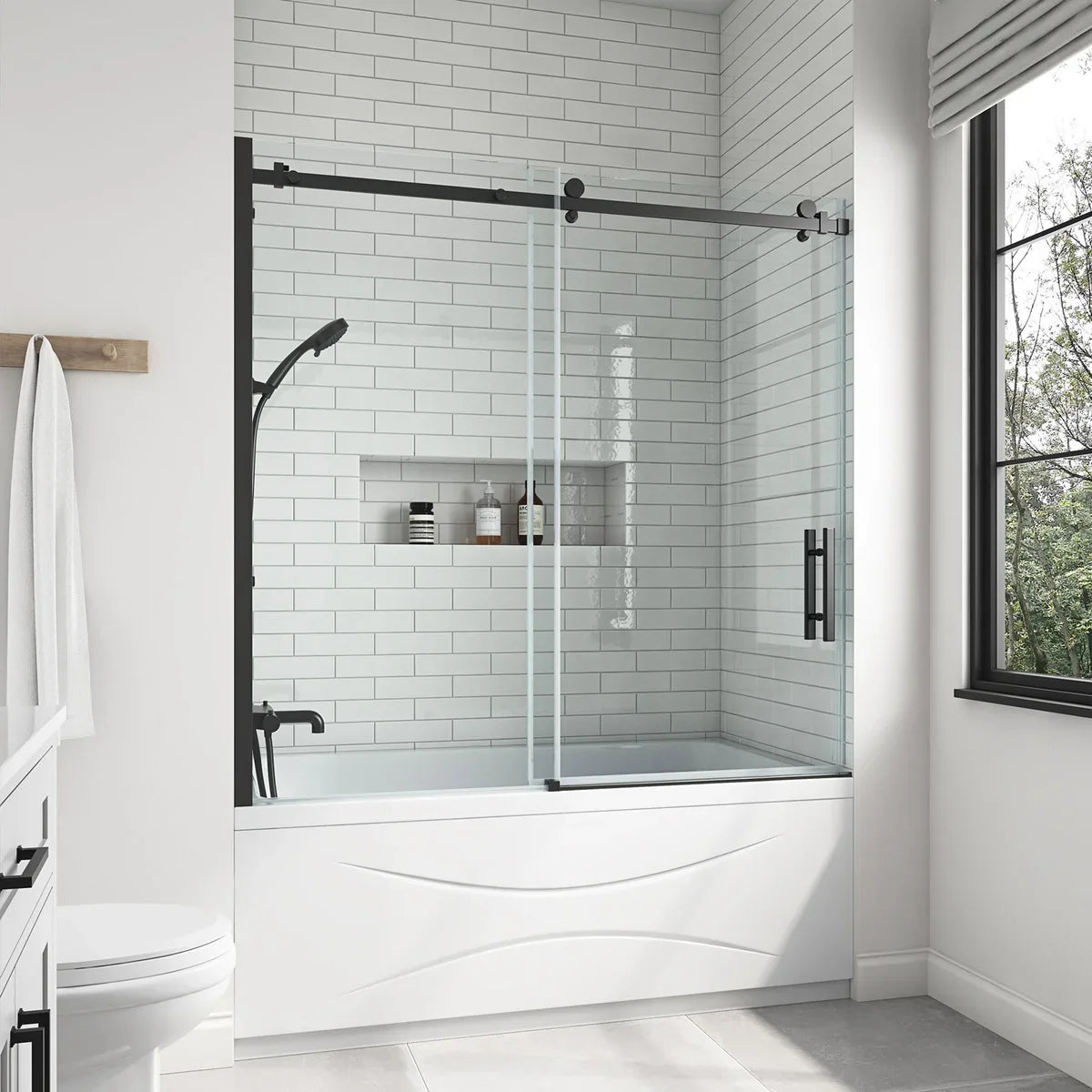 OVE Decors Kelsey 60 in. Sliding Bathtub Door