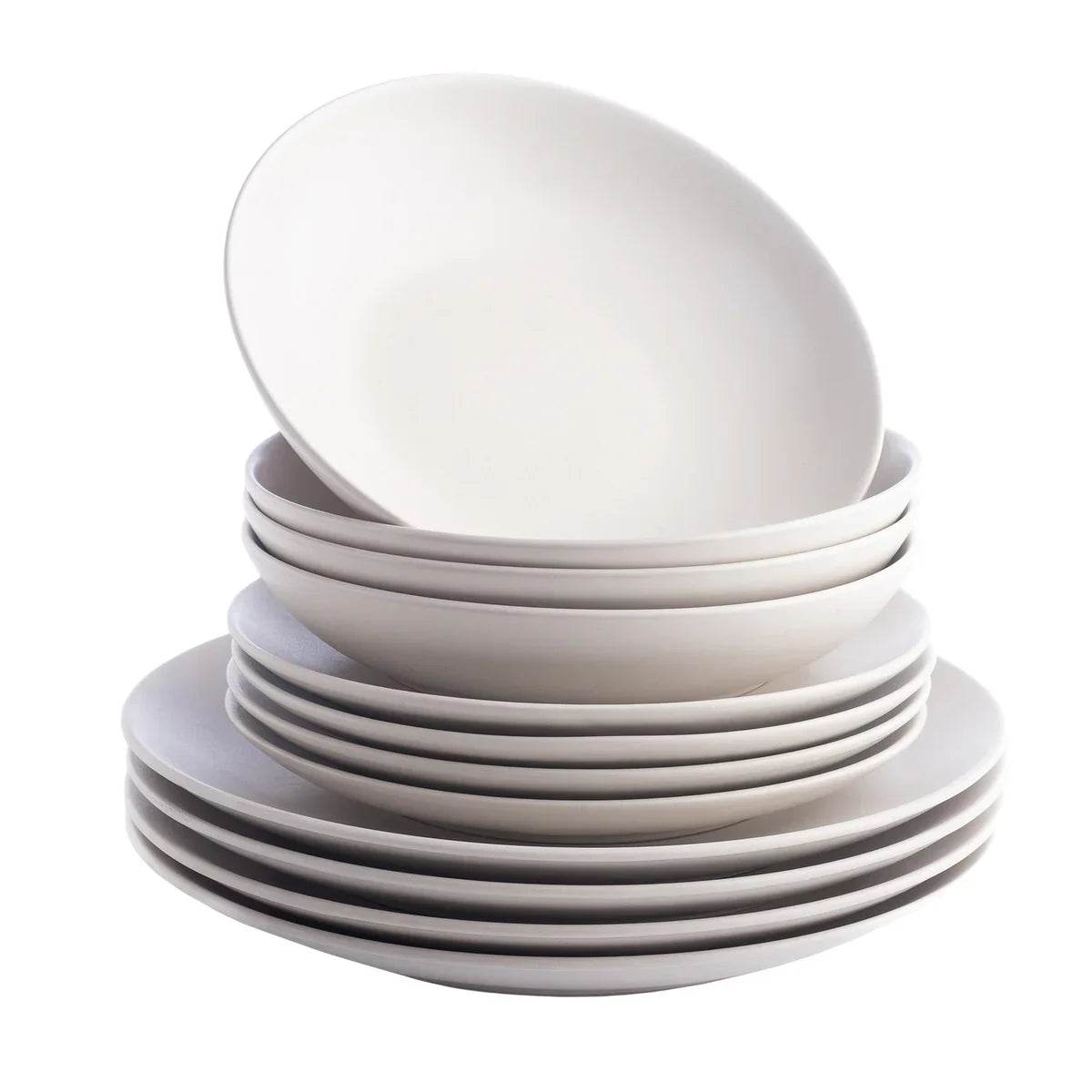 Stone Lain Semplice Stoneware Dinnerware Set, 12-pieces
