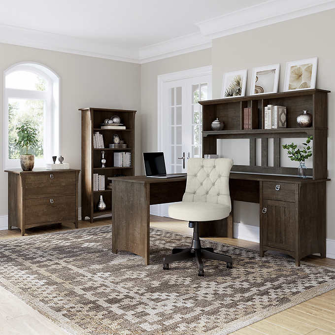 Bush Salinas L-shape Desk with Storage