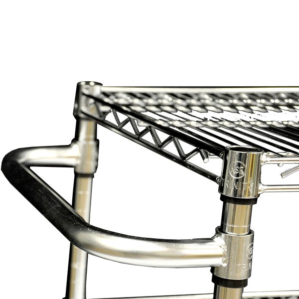 TRINITY EcoStorage 3-tier Chrome Cart