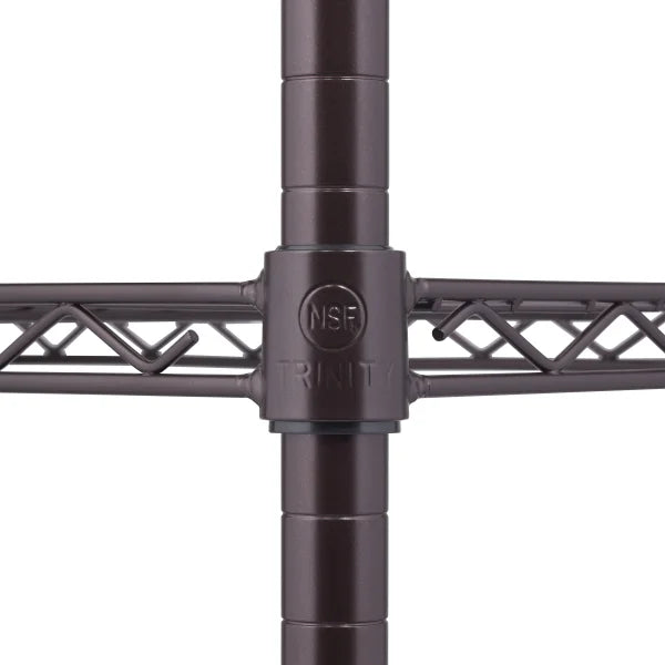 TRINITY 4-Tier Dark Bronze All Purpose Shelving Rack