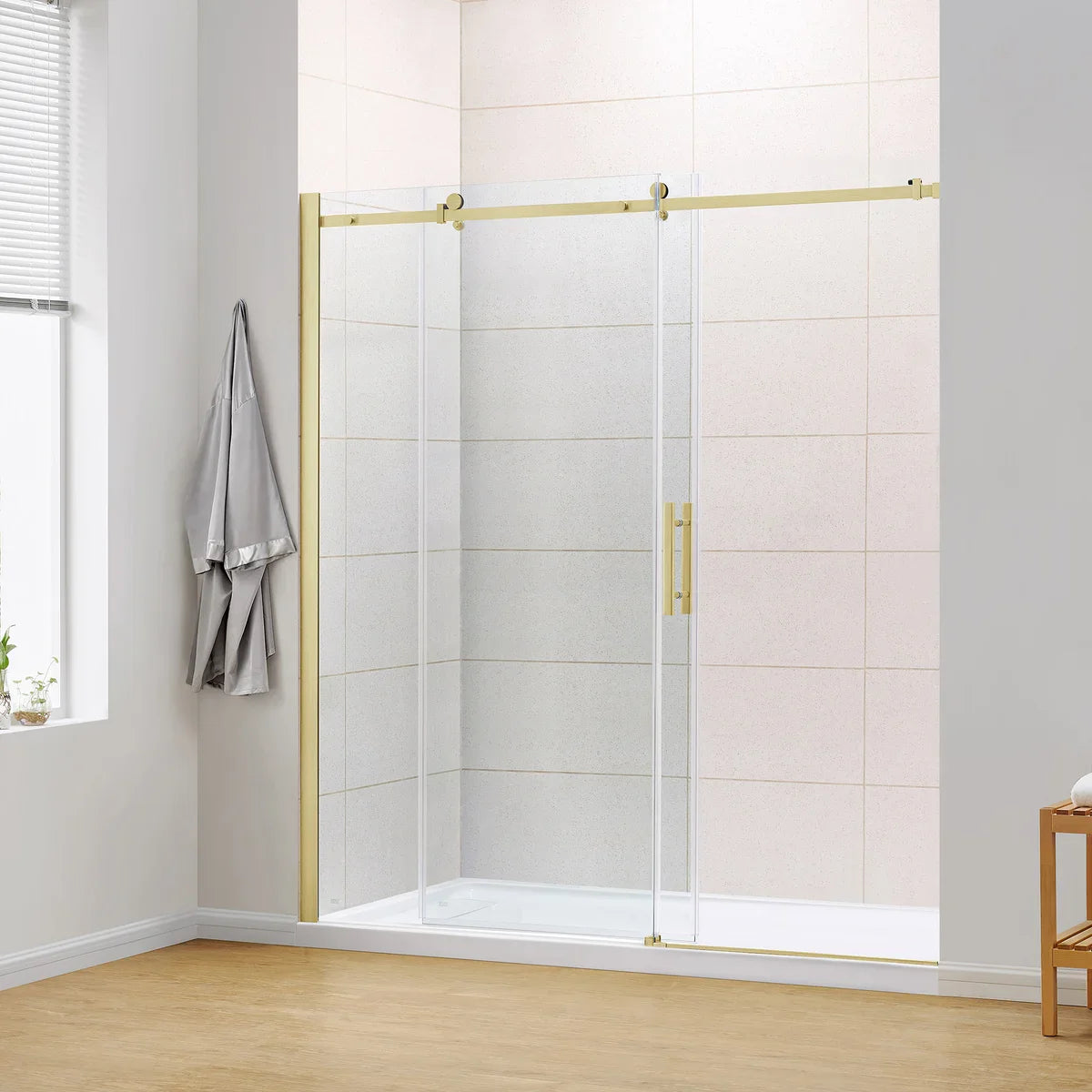 OVE Decors Kelsey 72 in. Sliding Glass Shower Door with Hardware
