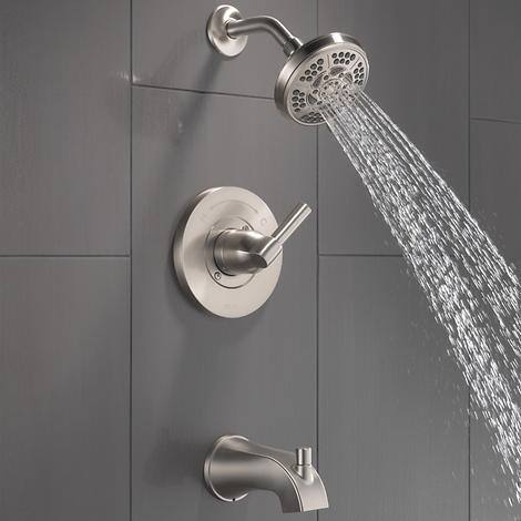 Delta Becker Monitor 14 Series Single Handle Tub and Shower Faucet