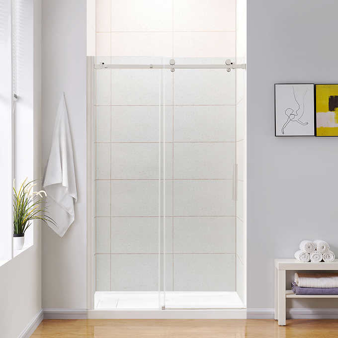 OVE Decors Kelsey 48 in. Sliding Glass Shower Door with Hardware