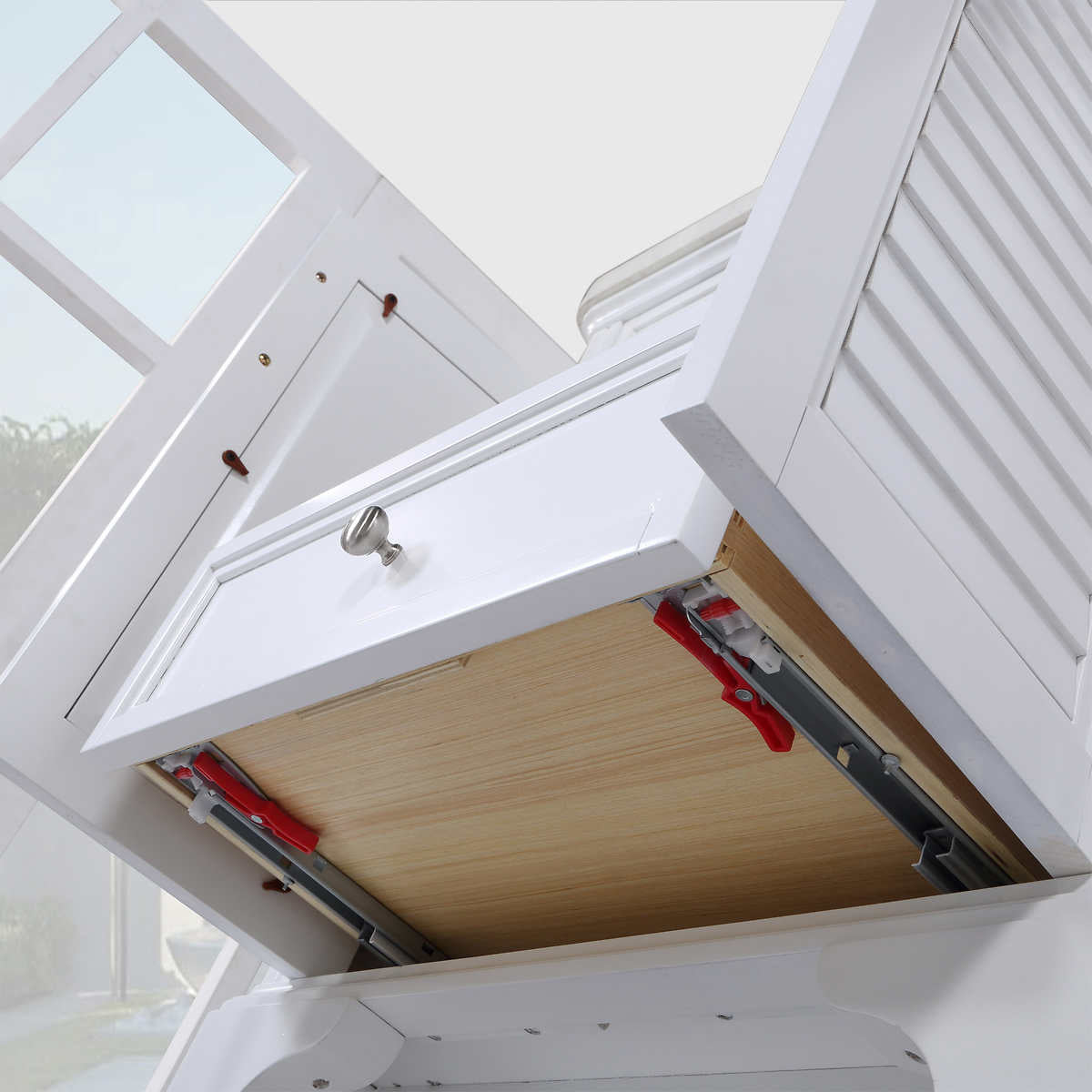 Northridge Home Augusta 30 in. Louvered Reversible Door Bathroom Vanity