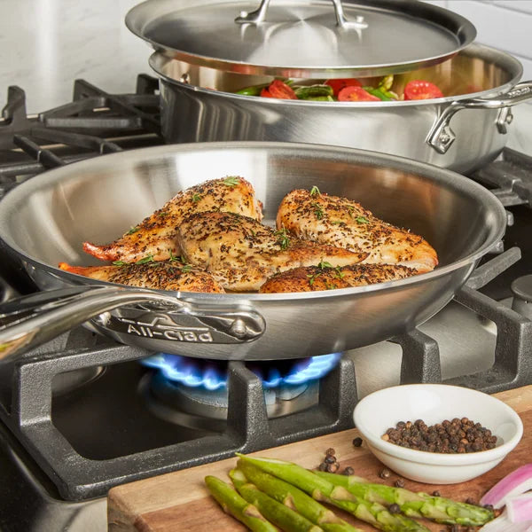 All-Clad D3 Stainless Steel Cookware Set, 12-pieces